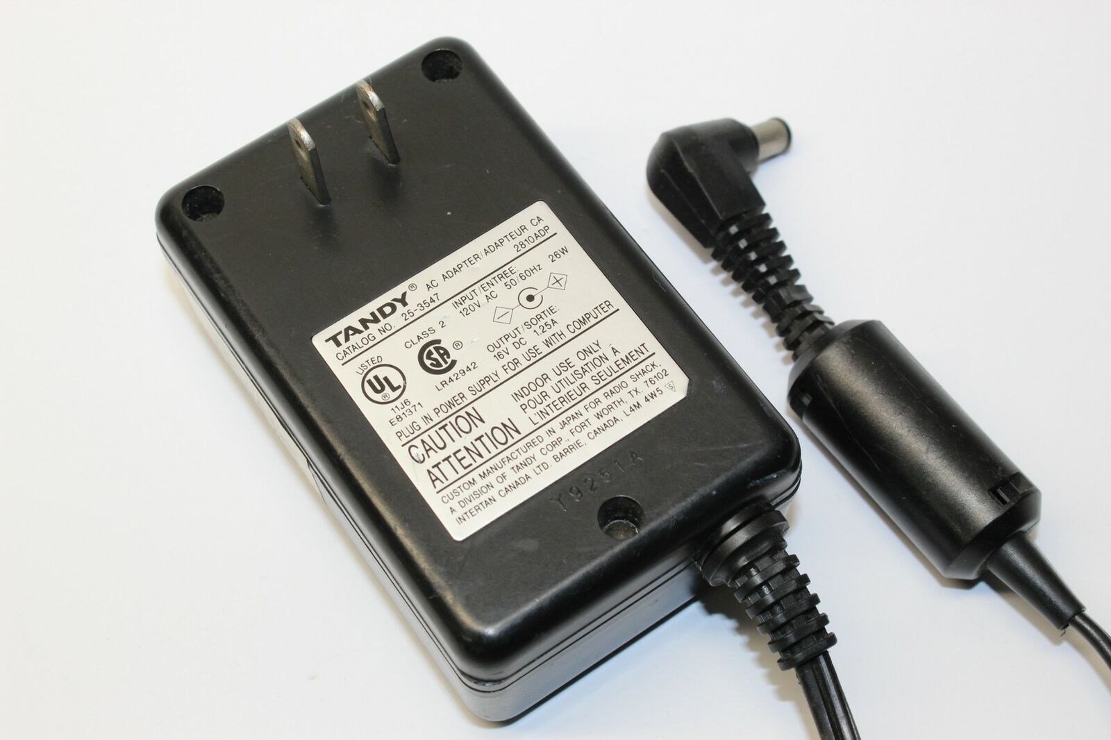 New DC16V 1.25A Tandy 2810ADP Power Supply Ac Adapter